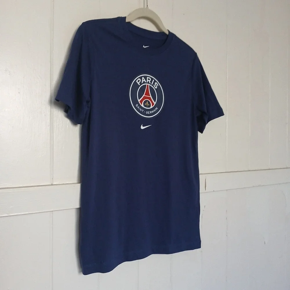 Nike Shirt Paris Saint Germain‎ PSG Soccer Dri-Fit Youth Boy's XL Navy Swoosh SS